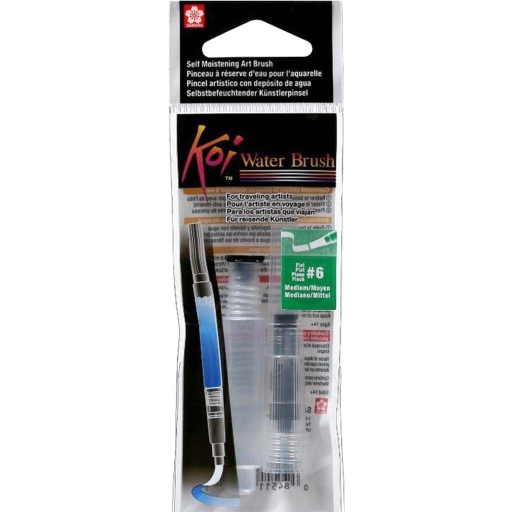 Koi Water Brushes Flat Medium 4ml