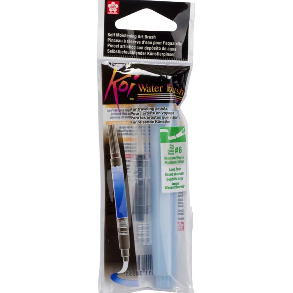 Koi Water Brushes Flat Medium 9ml