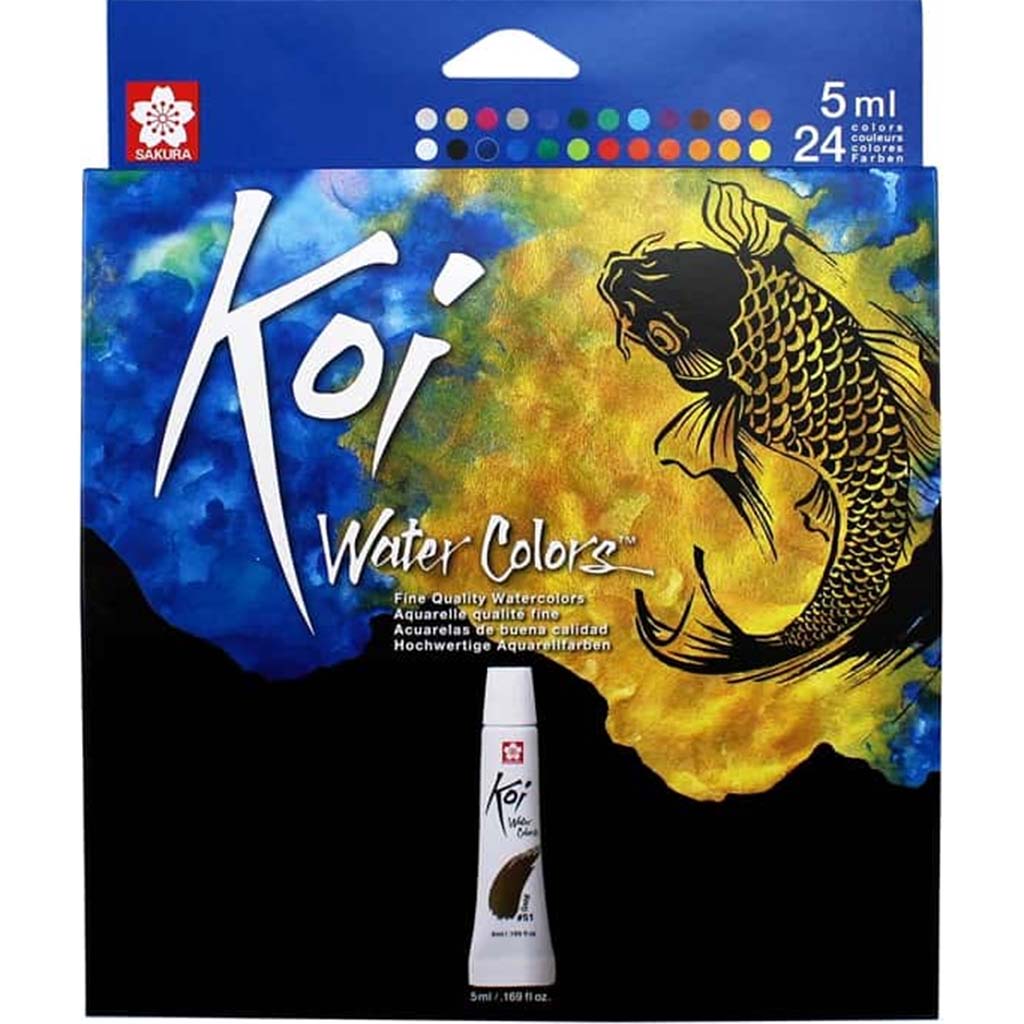 Sakura Koi Watercolor Set of 24 Assorted Colors 5ml