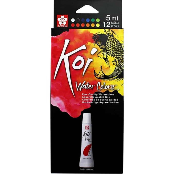 Sakura Koi Watercolor Set of 12 Assorted Colors 5ml