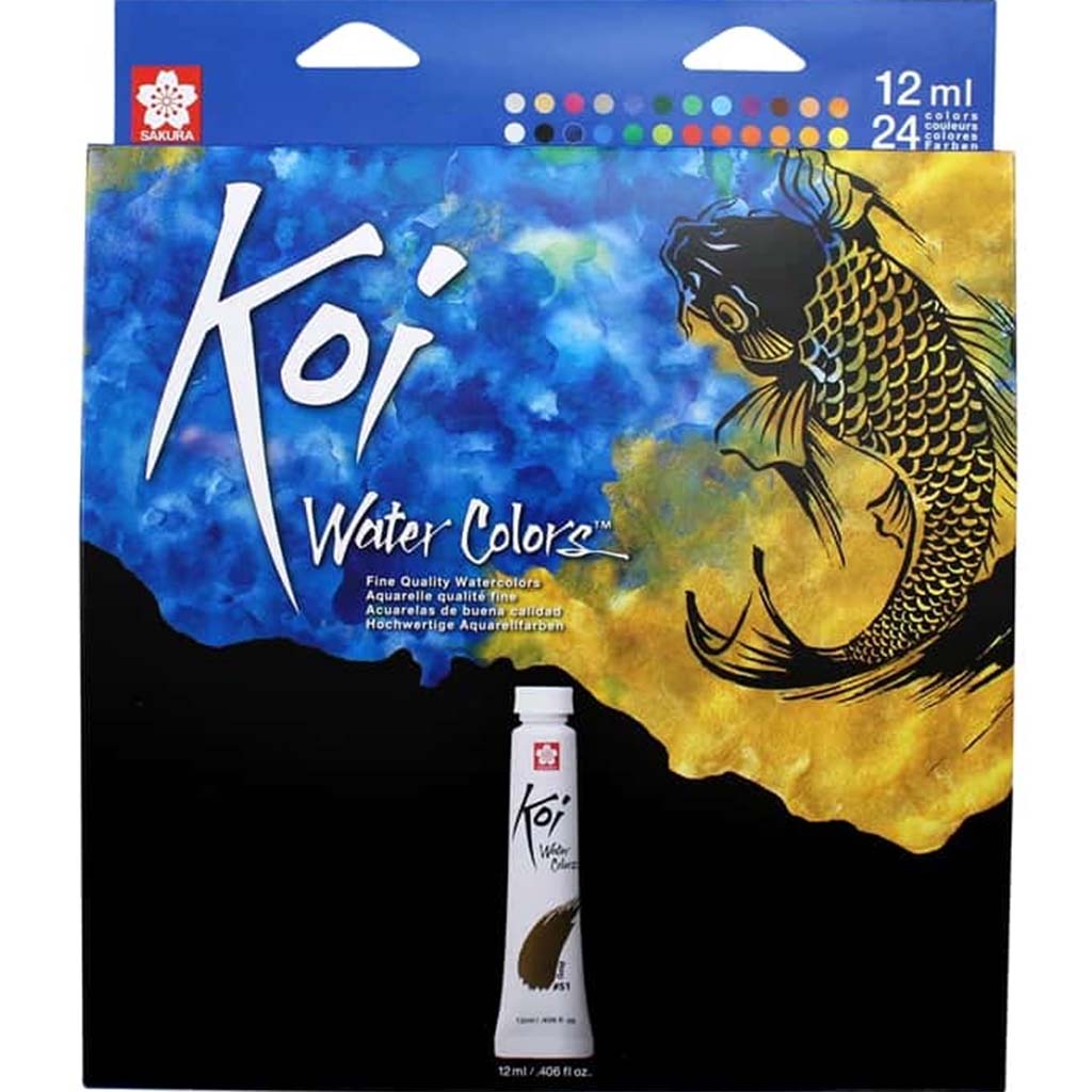 Sakura Koi Watercolor Set of 24 Assorted Colors 12ml