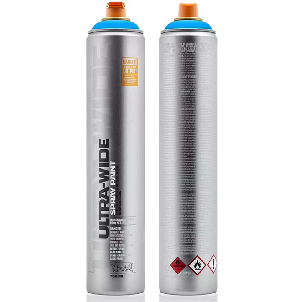 Montana Ultra Wide Spray Paint 750ml Light Blue