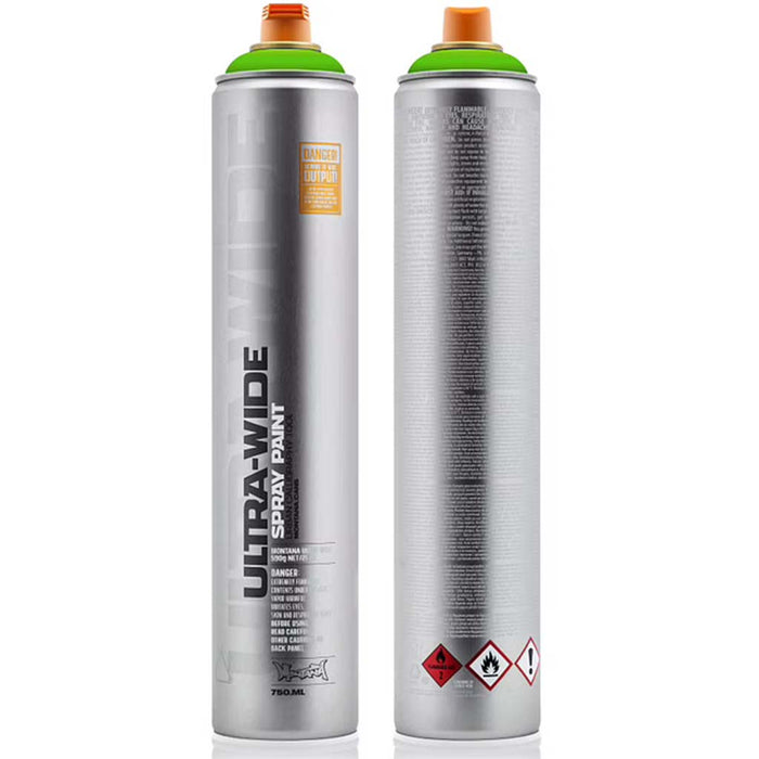 Montana Ultra Wide Spray Paint 750ml Power Green