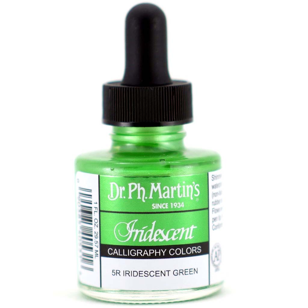 Iridescent Calligraphy Ink 1oz Iridescent Green