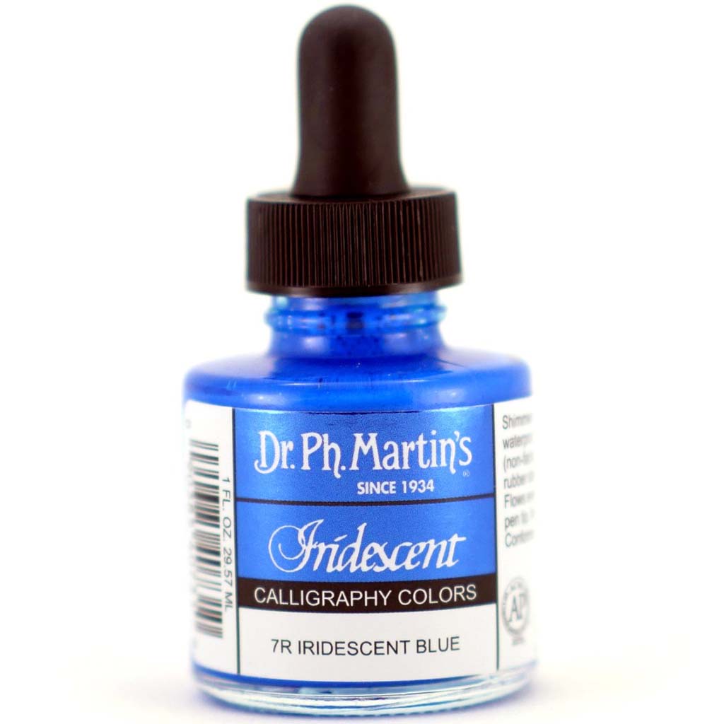 Iridescent Calligraphy Ink 1oz Blue