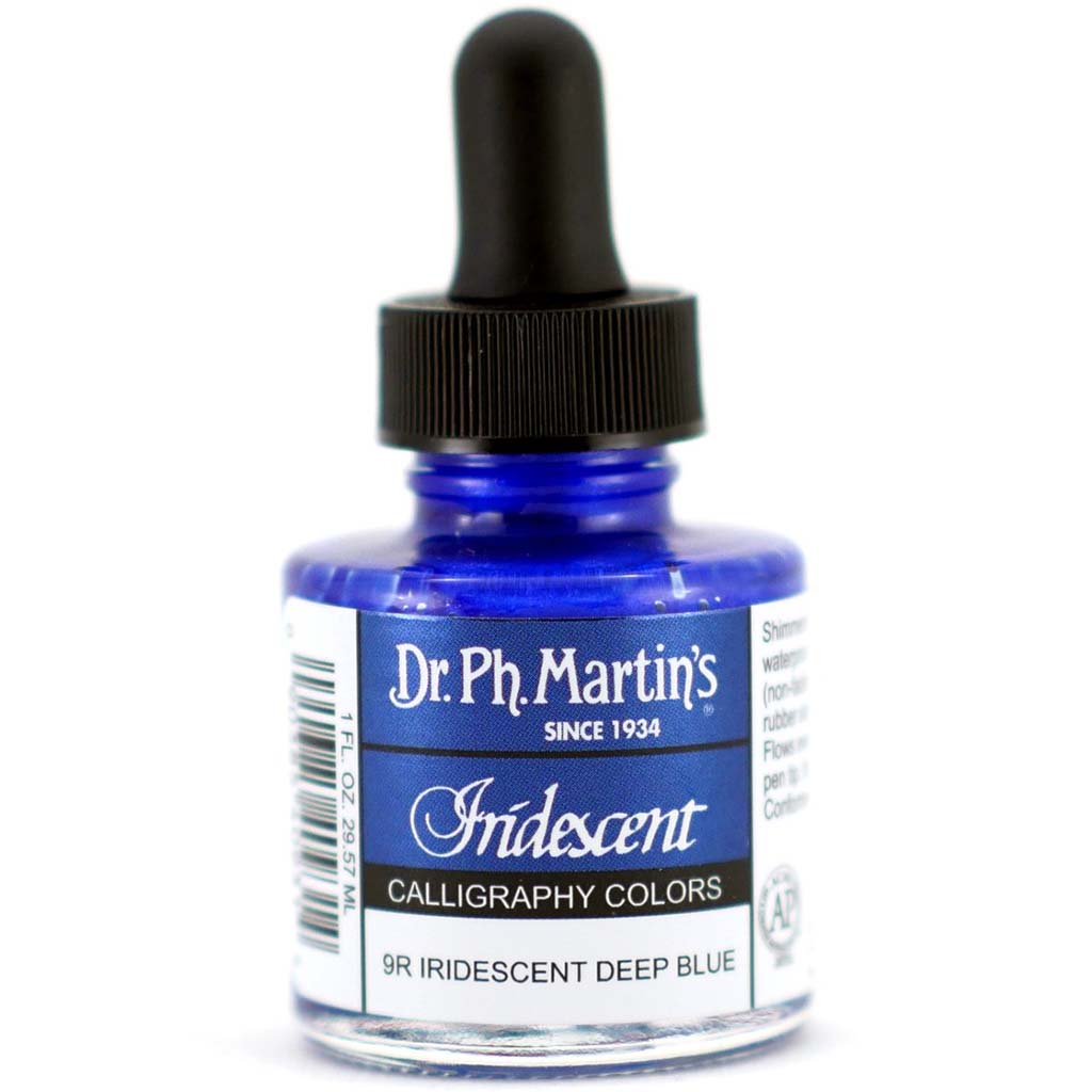 Iridescent Calligraphy Ink 1oz Deep Blue