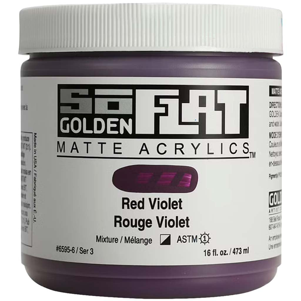 SoFlat Matte Acrylic Paint 16oz Red Violet