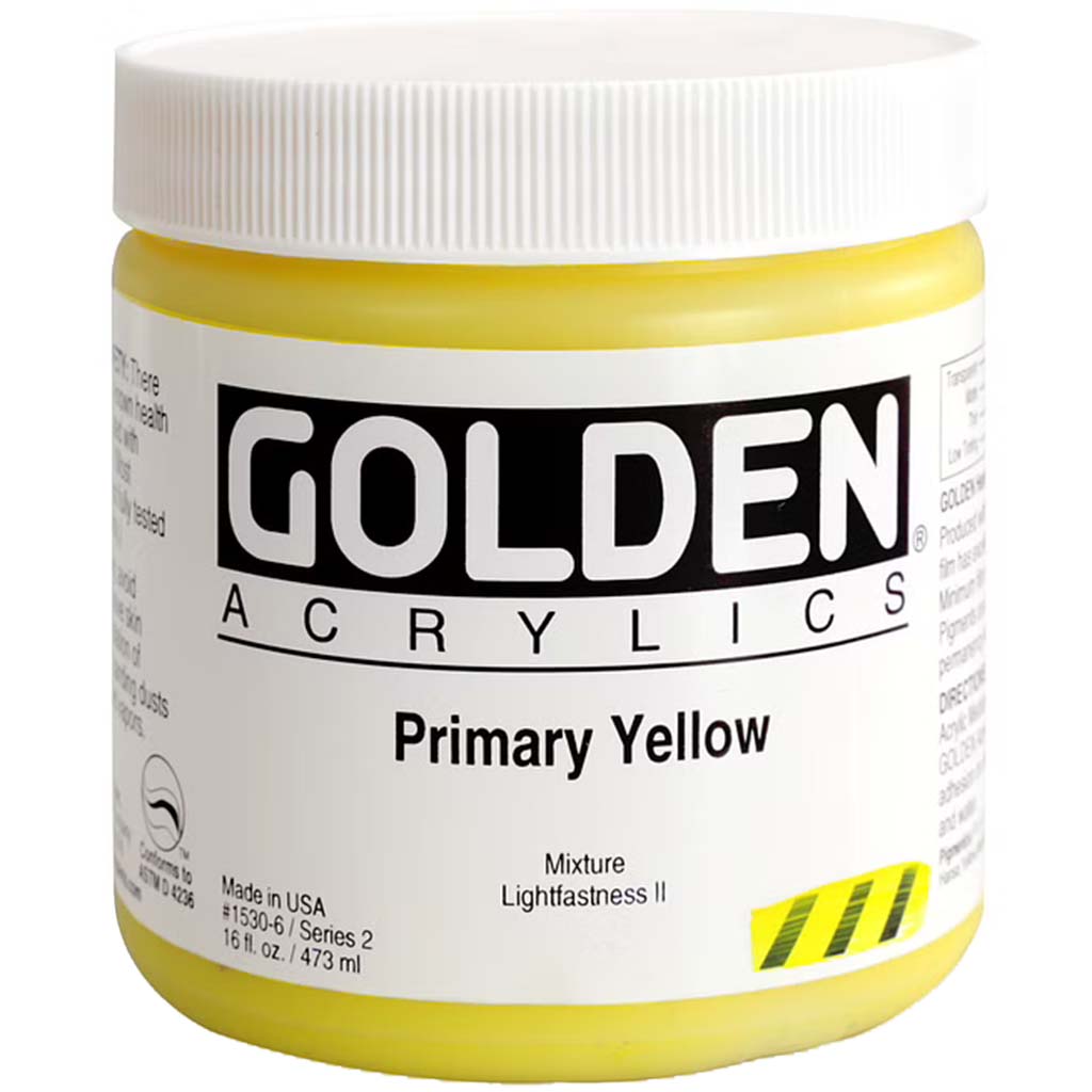 Heavy Body Artist Acrylics 16oz Primary Yellow