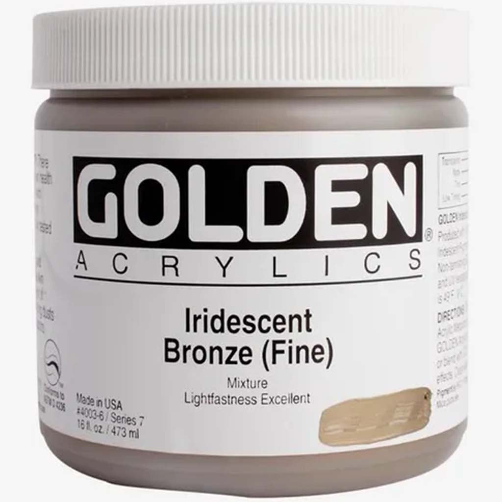 Heavy Body Artist Acrylics 16oz Bronze Fine Iridescent