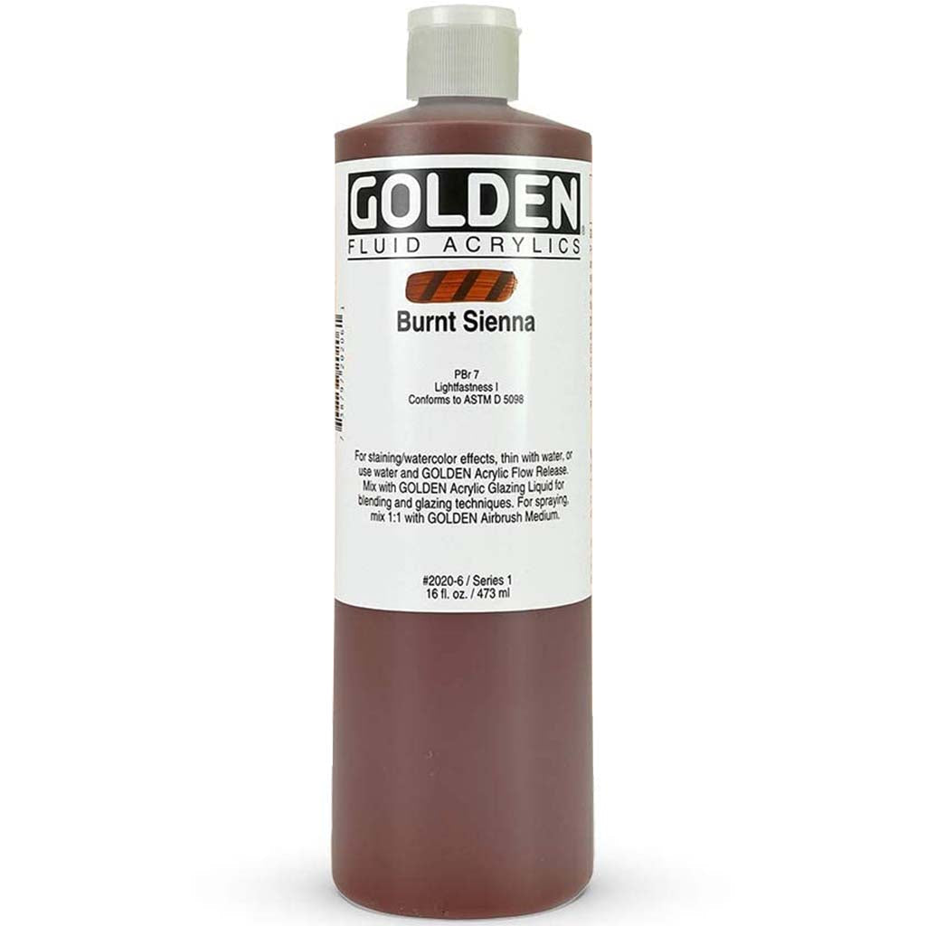 Fluid Acrylics Chromium 16oz SR1 Burnt Sienna