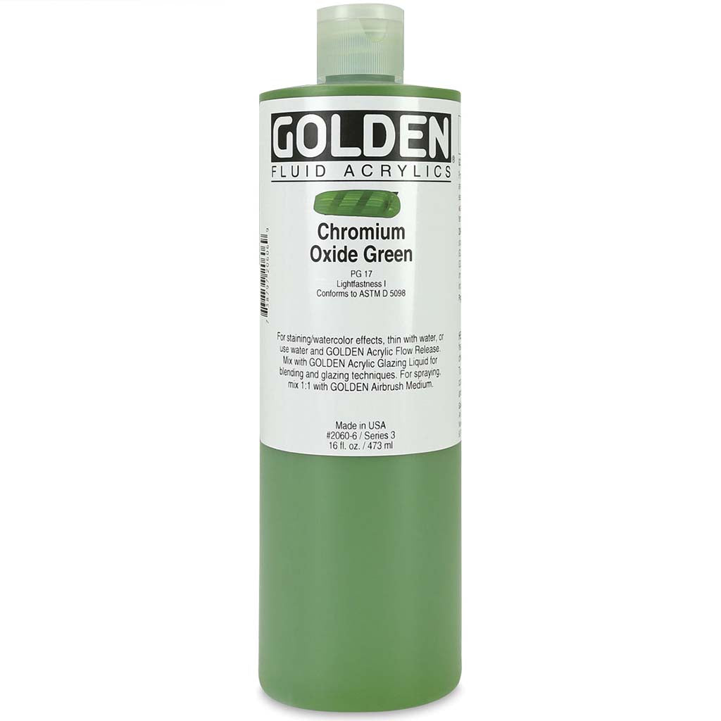 Fluid Acrylics Chromium 16oz SR3 Oxide Green