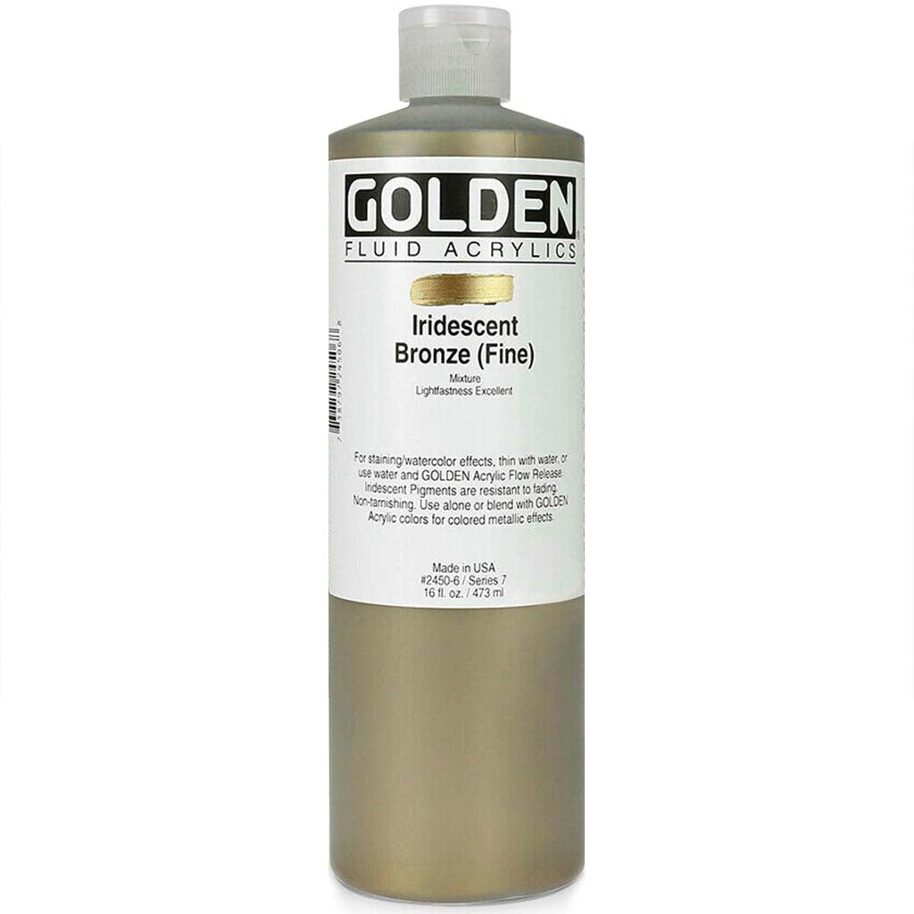 Golden Fluid Acrylics 16oz Iridescent Bronze (Fine)