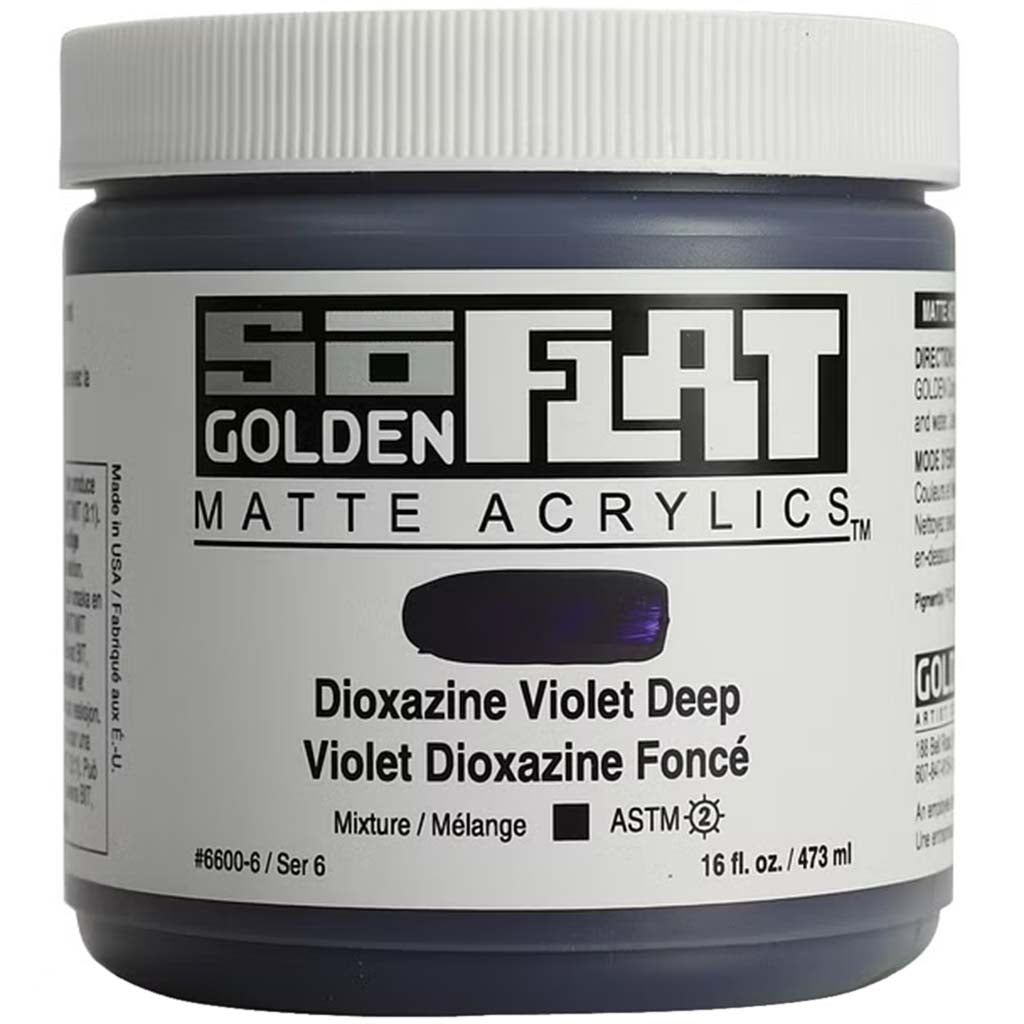 SoFlat Matte Acrylic Paint 16oz Dioxazine Violet Deep