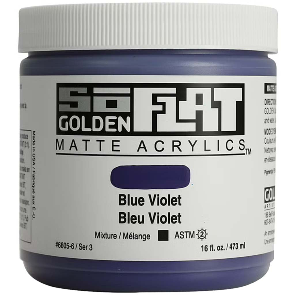 SoFlat Matte Acrylic Paint 16oz Blue Violet