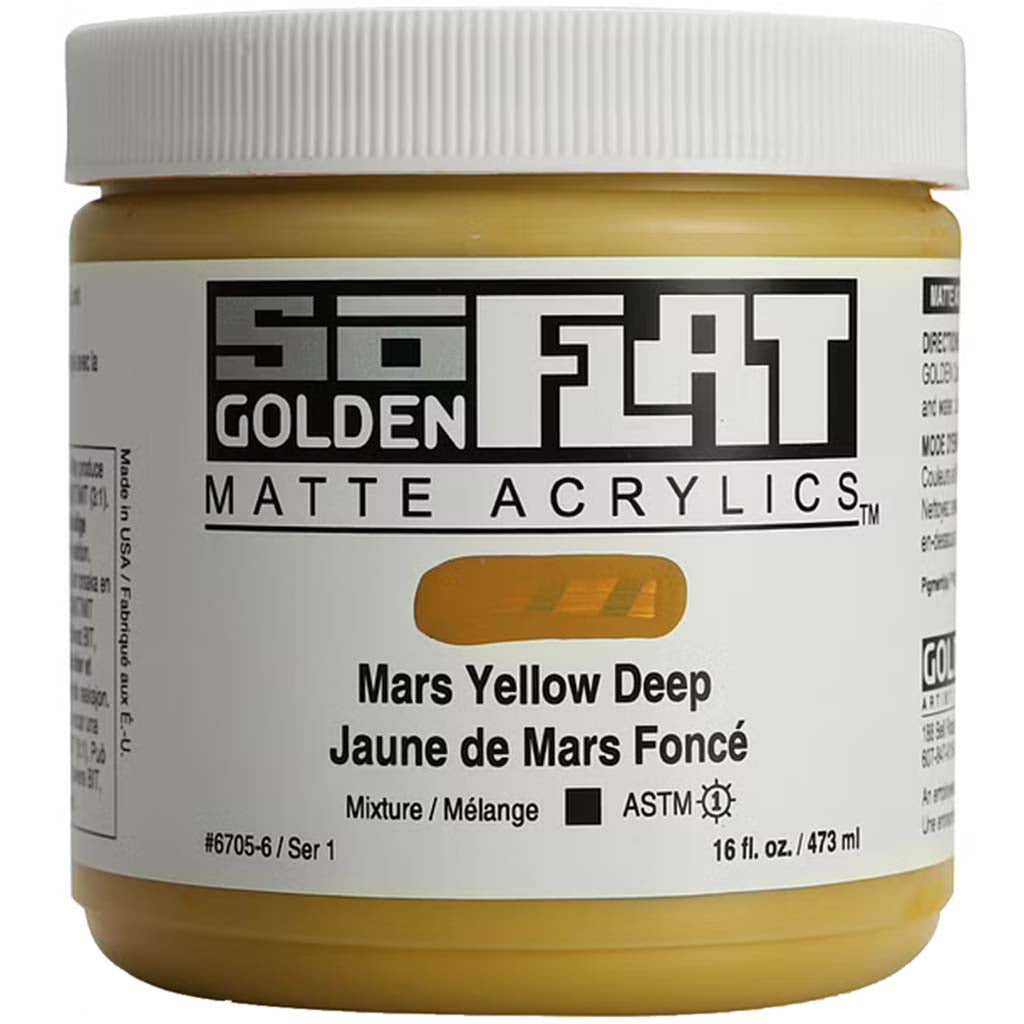 SoFlat Matte Acrylic Paint 16oz Mars Yellow Deep