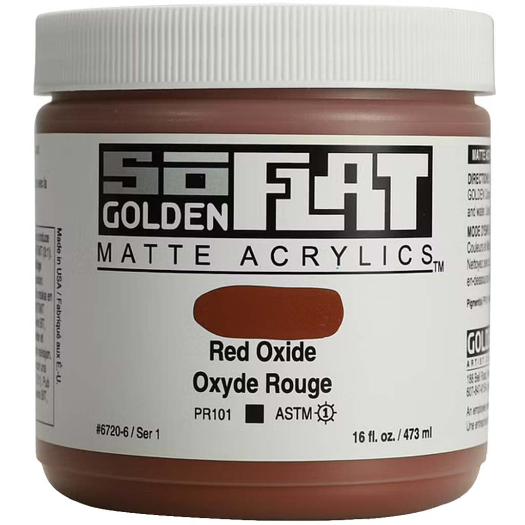 SoFlat Matte Acrylic Paint 16oz Red Oxide