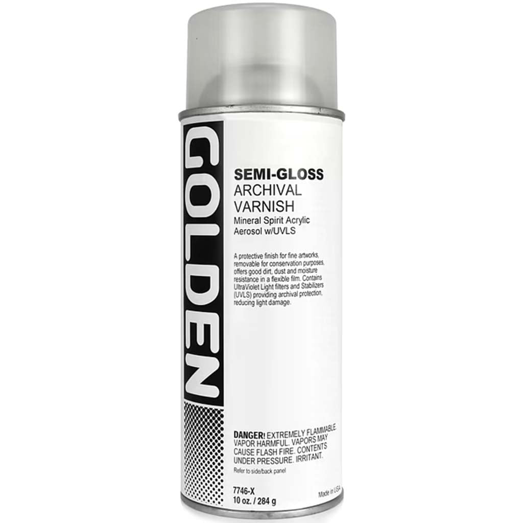 Golden Archival Varnish Spray Semi Gloss 10oz