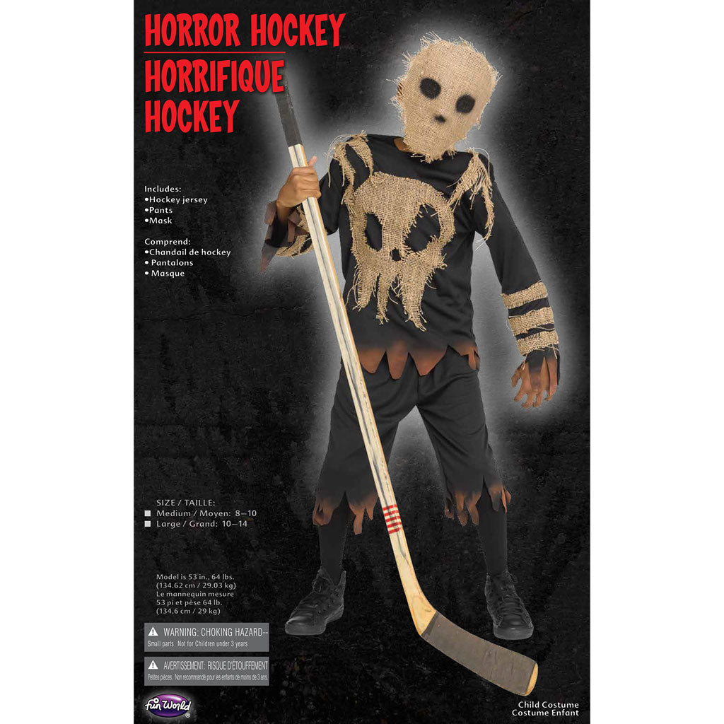 Horror Hockey Child Costume Medium 8-10