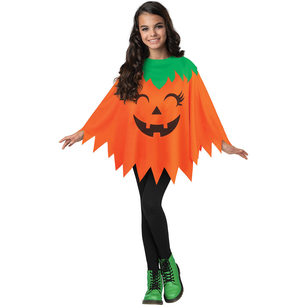 Pumpkin Poncho Child Upto 14 Yrs