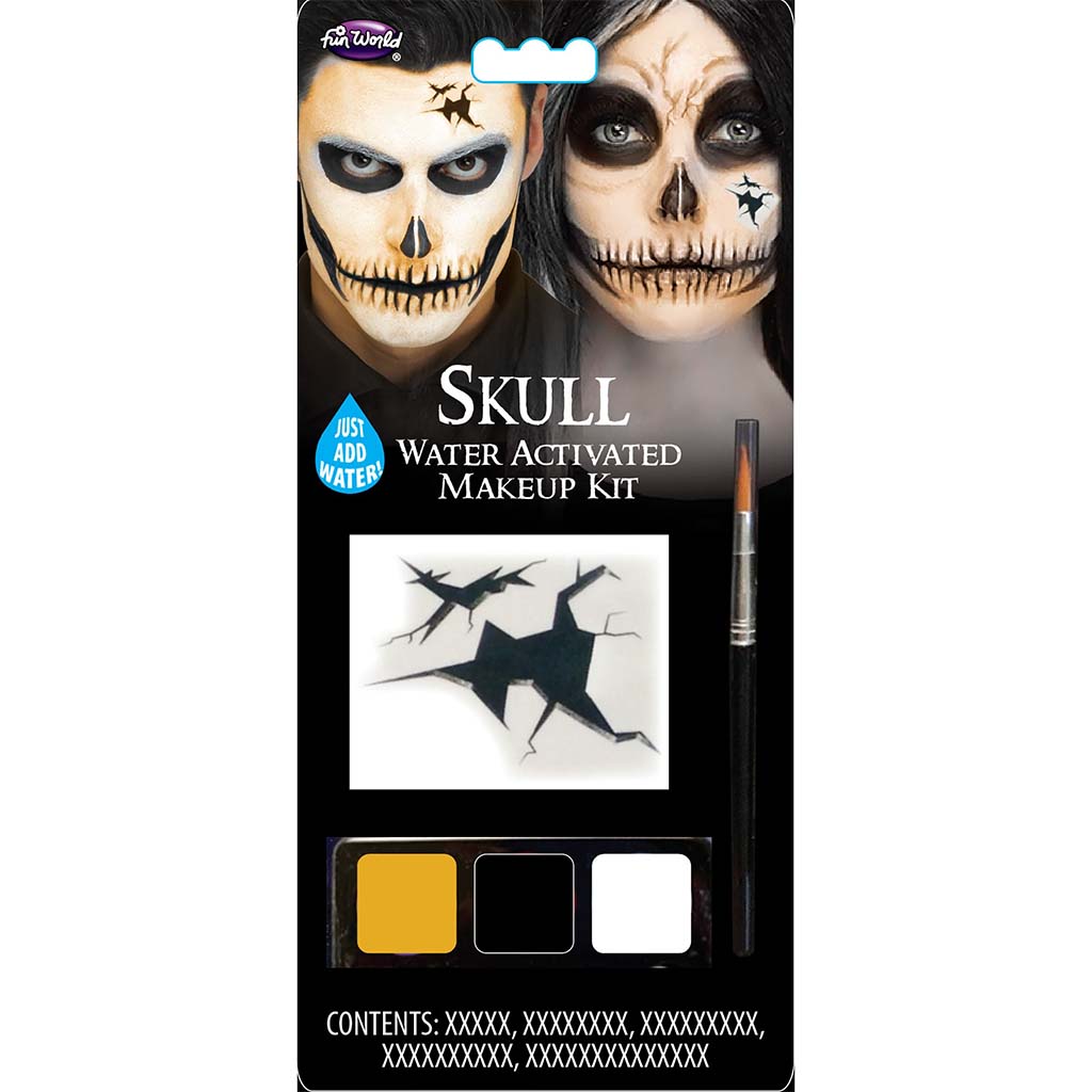 Simple Water Activated Makeup Kits, Skull