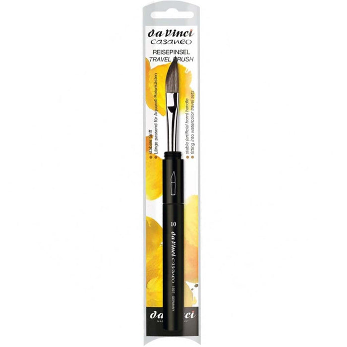 Casaneo Synthetic Squirrel Watercolor Brush Travel Round Size 10