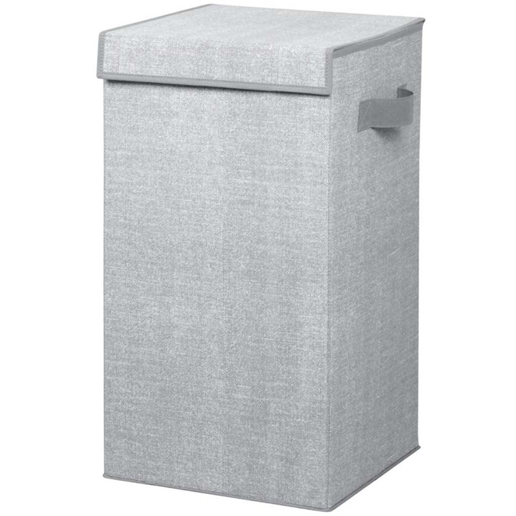 Aldo Folding Laundry Hamper with Lid Gray
