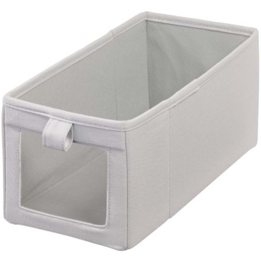 Evie View Front Slim Drawer (Set of 2) Gray