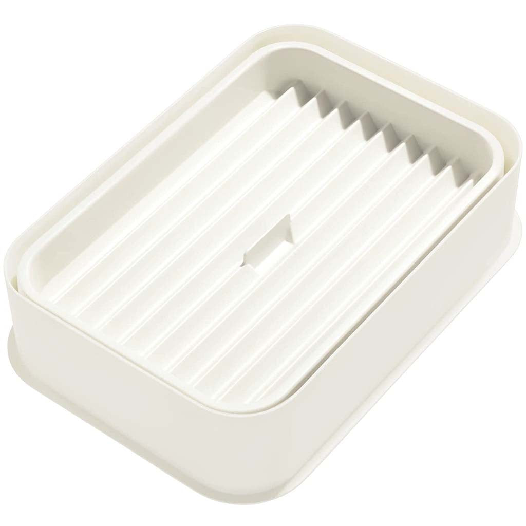 Grooved Organizer 7.6in x 11.1in x 2.5in White