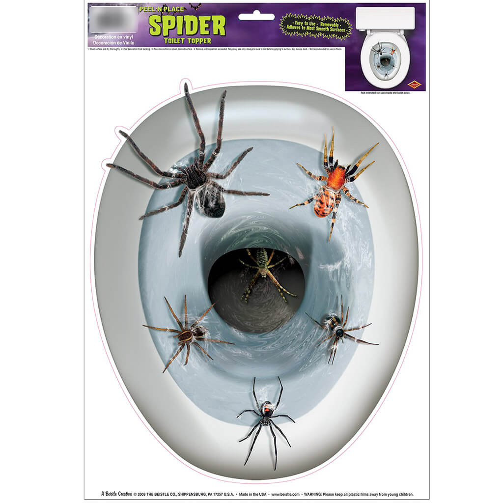 Spider Toilet Topper Peel 'N Place