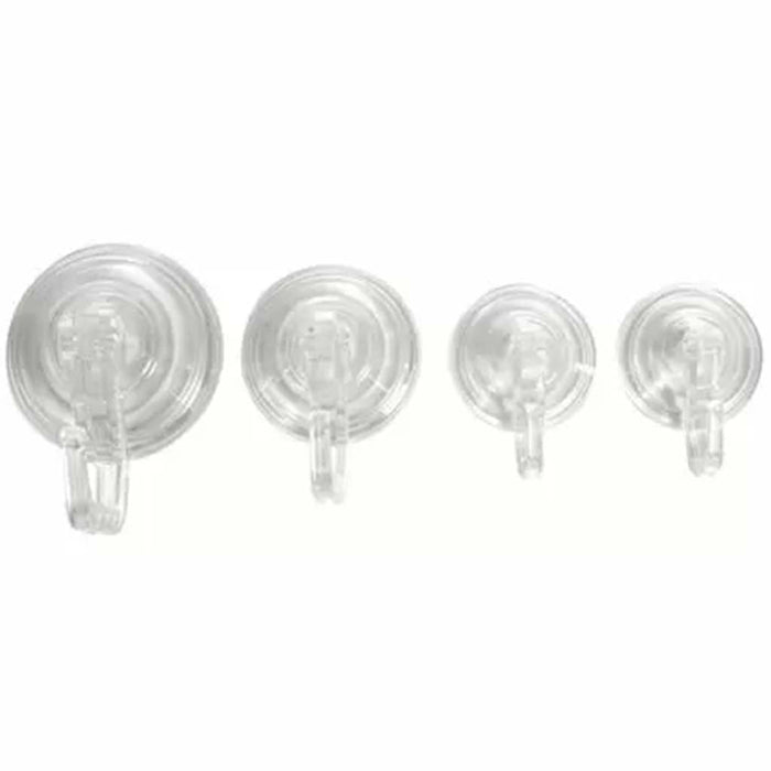 Power Lock Clear Suction Hooks, 4pc