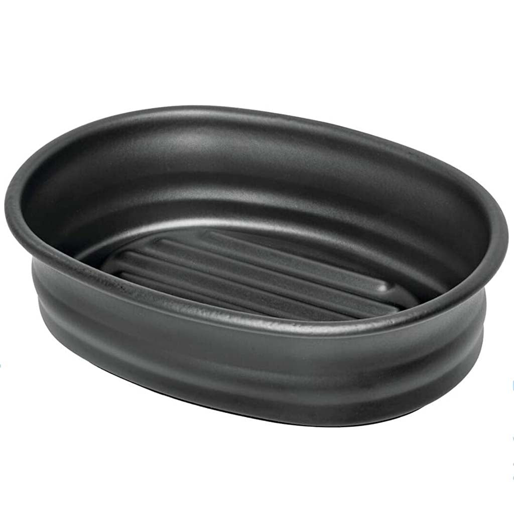 Olivia Matte Black Steel Soap Dish