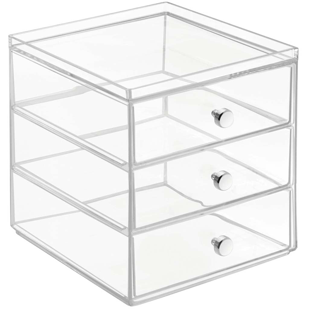 Clear 3-Drawer Organizer