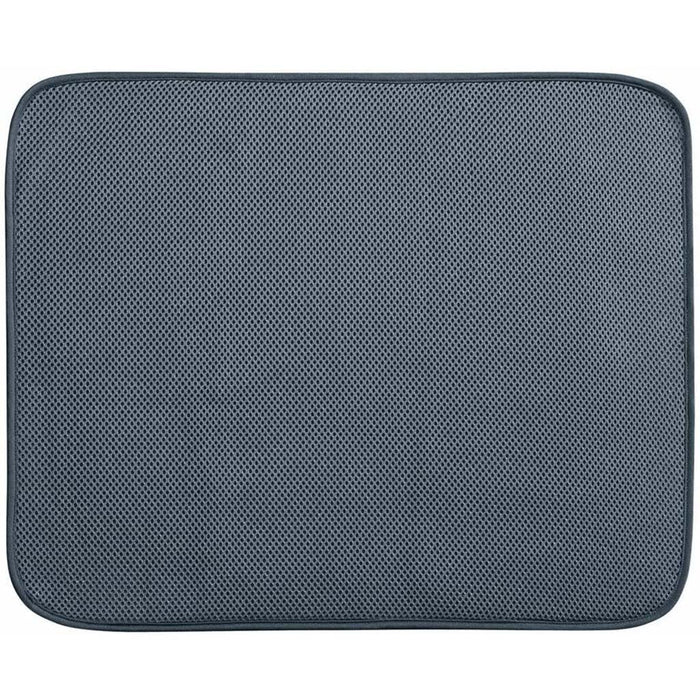 Dry Kitchen Mat Solid Large 18in x 16in, Gray