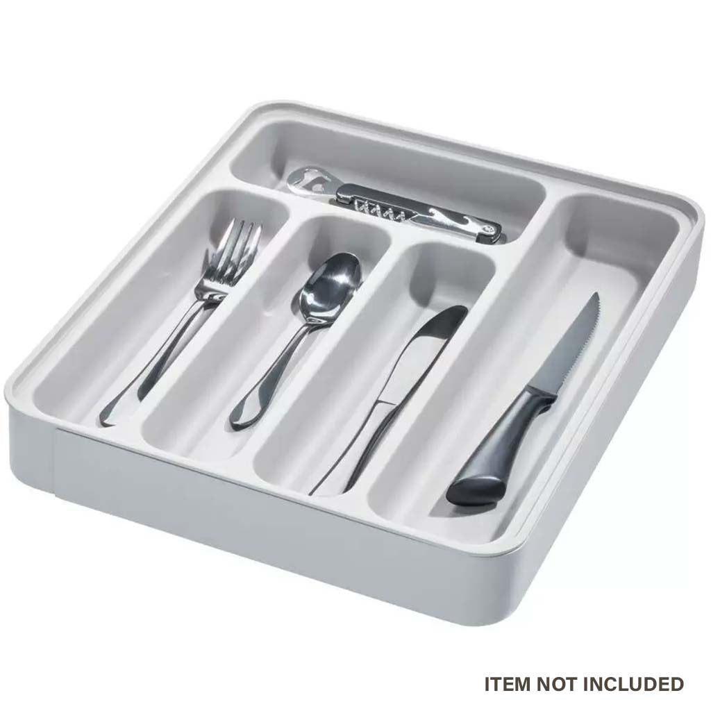 Expandable Cutlery Tray Gray