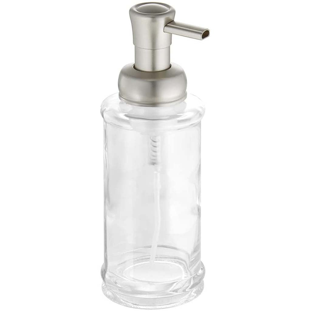 Hamilton Satin Clear Glass Soap Pump 12oz