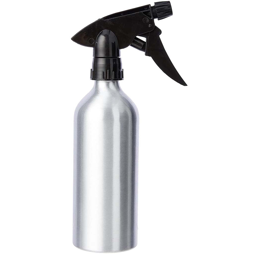 Metro Aluminum Spray Bottle 12oz Brushed/Black