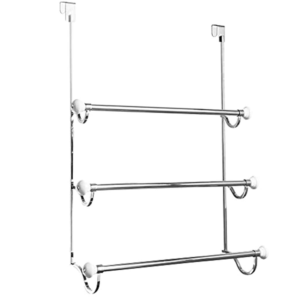 York Metal Over the  Door Towel Rack Hooks