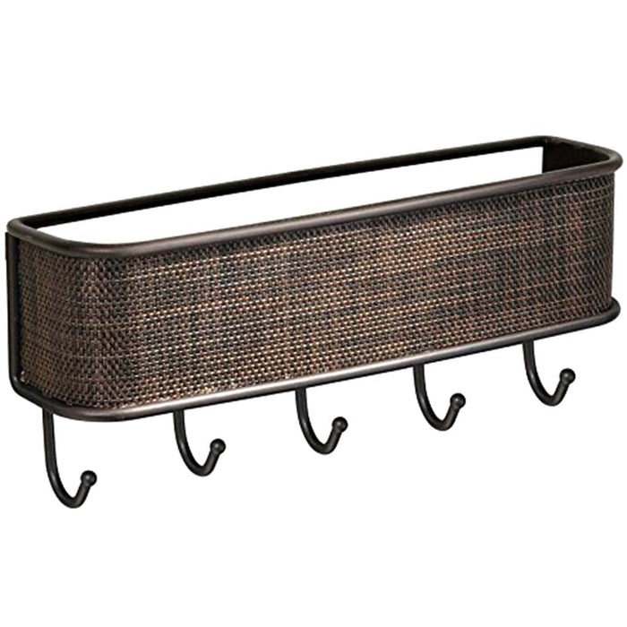 Twillo Wall Mount Mail & Key Rack Bronze