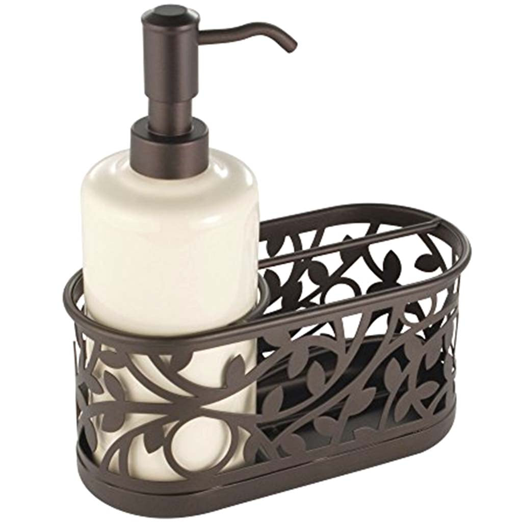 Vine Soap Pump Caddy Bronze