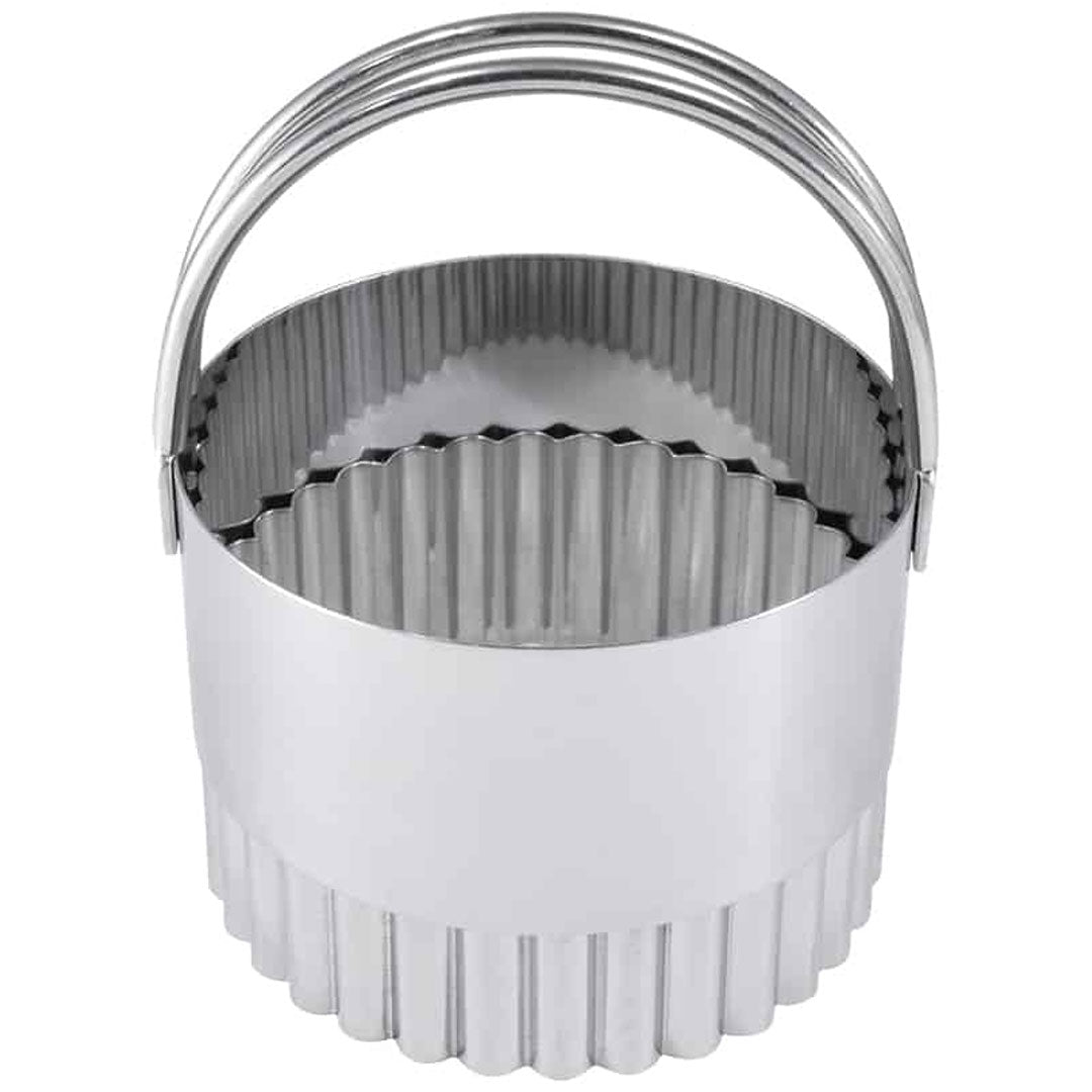 Fluted Biscuit Cutter Stainless Steel 2.33in