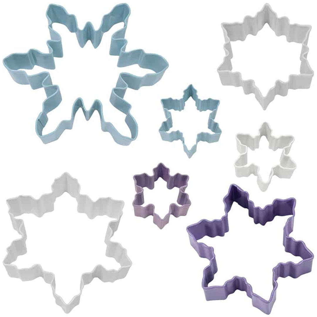 Snowflake Cookie Cutter Color 7pc Set