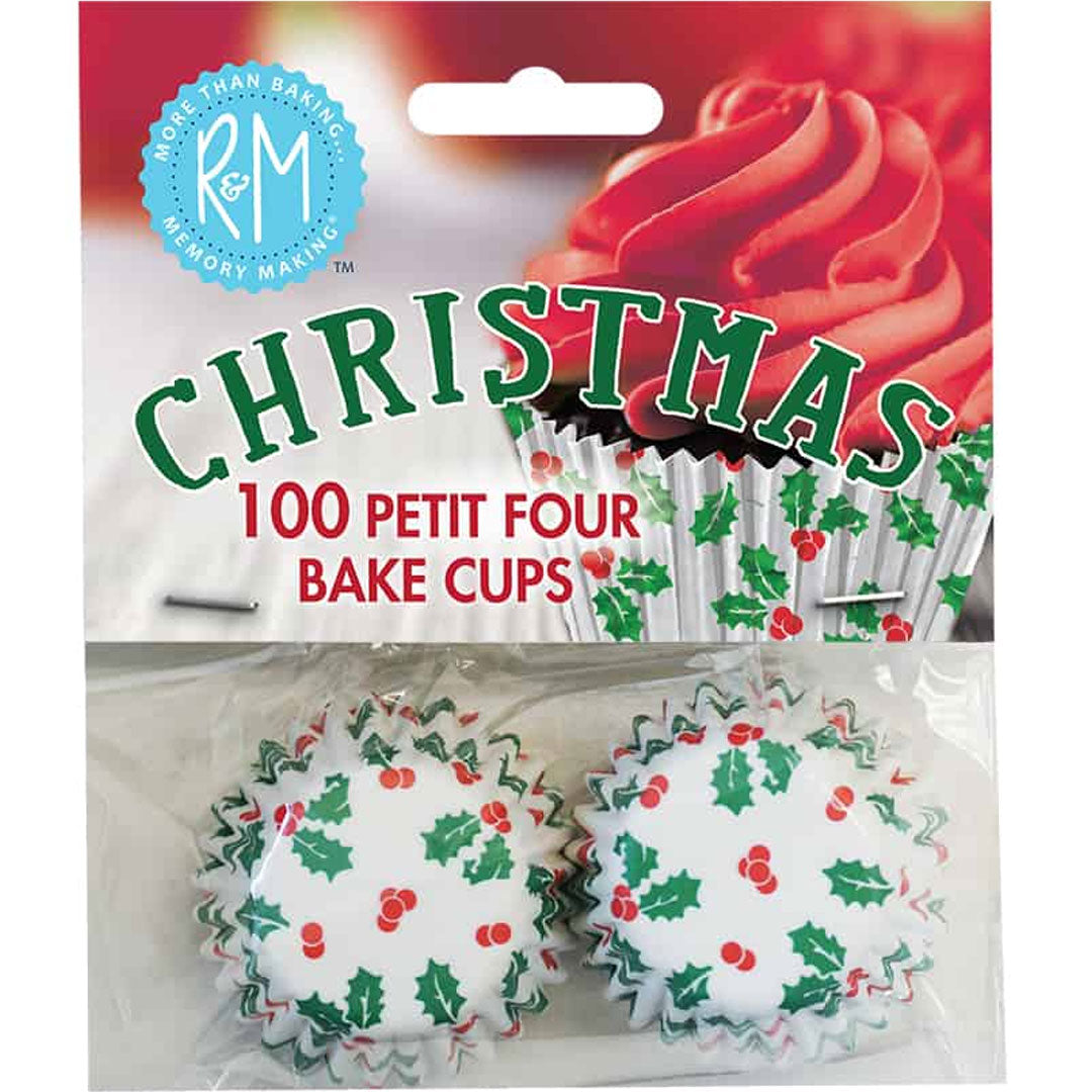 Petit Four Cupcake Liners Christmas /100pc