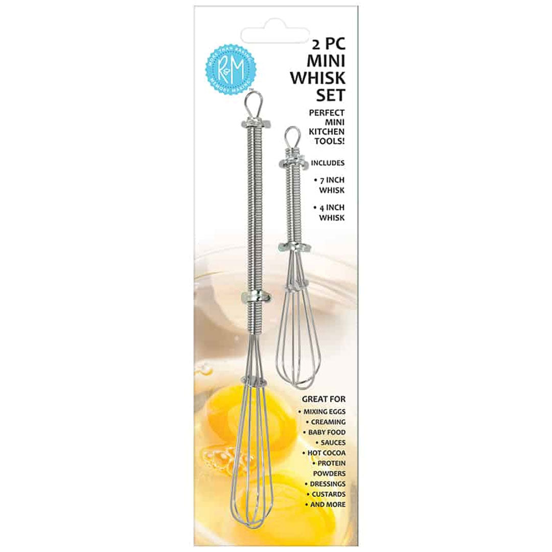 Mini Whisk 2pc Set, 7in and 4in