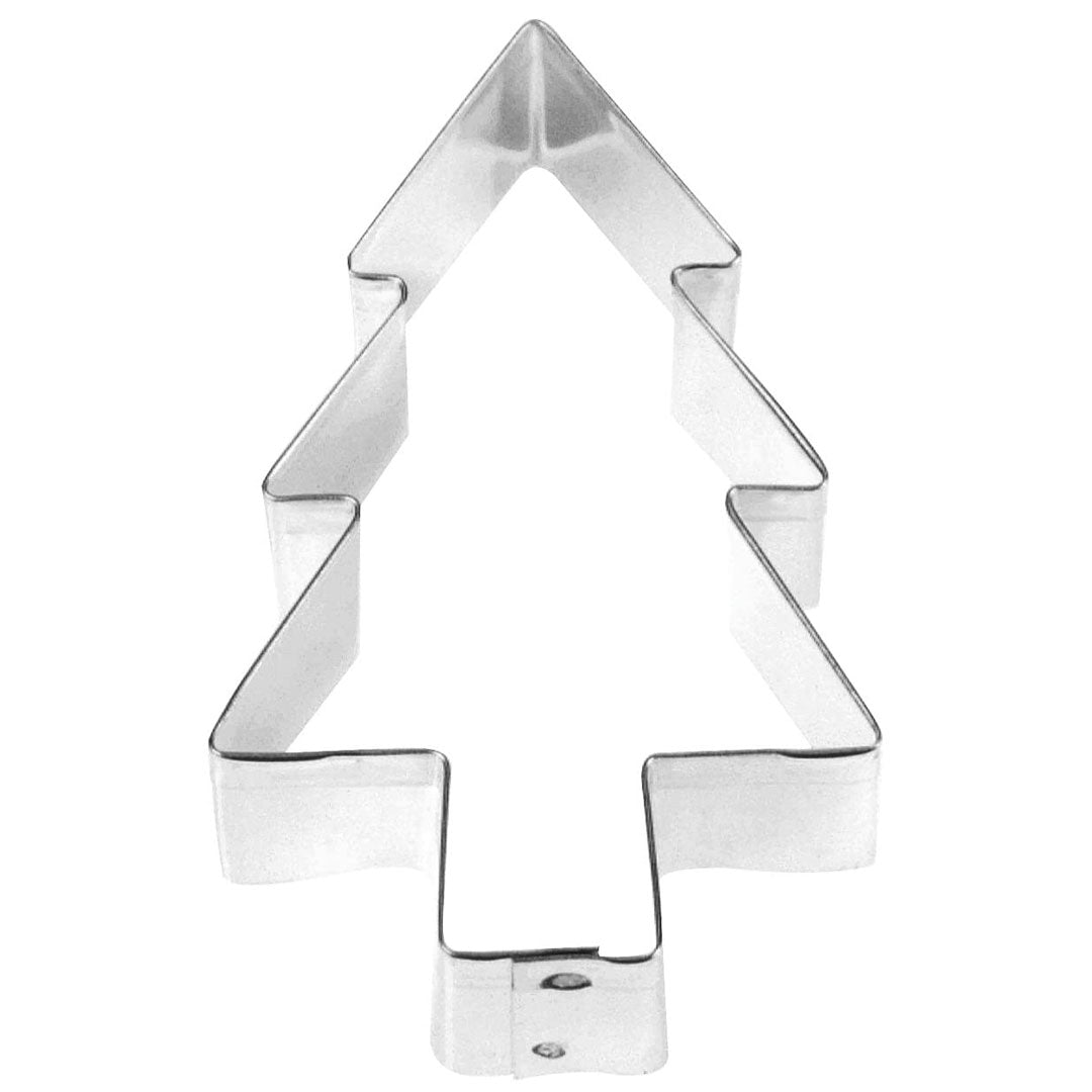 Christmas Tree Cookie Cutter With Cutouts 3in