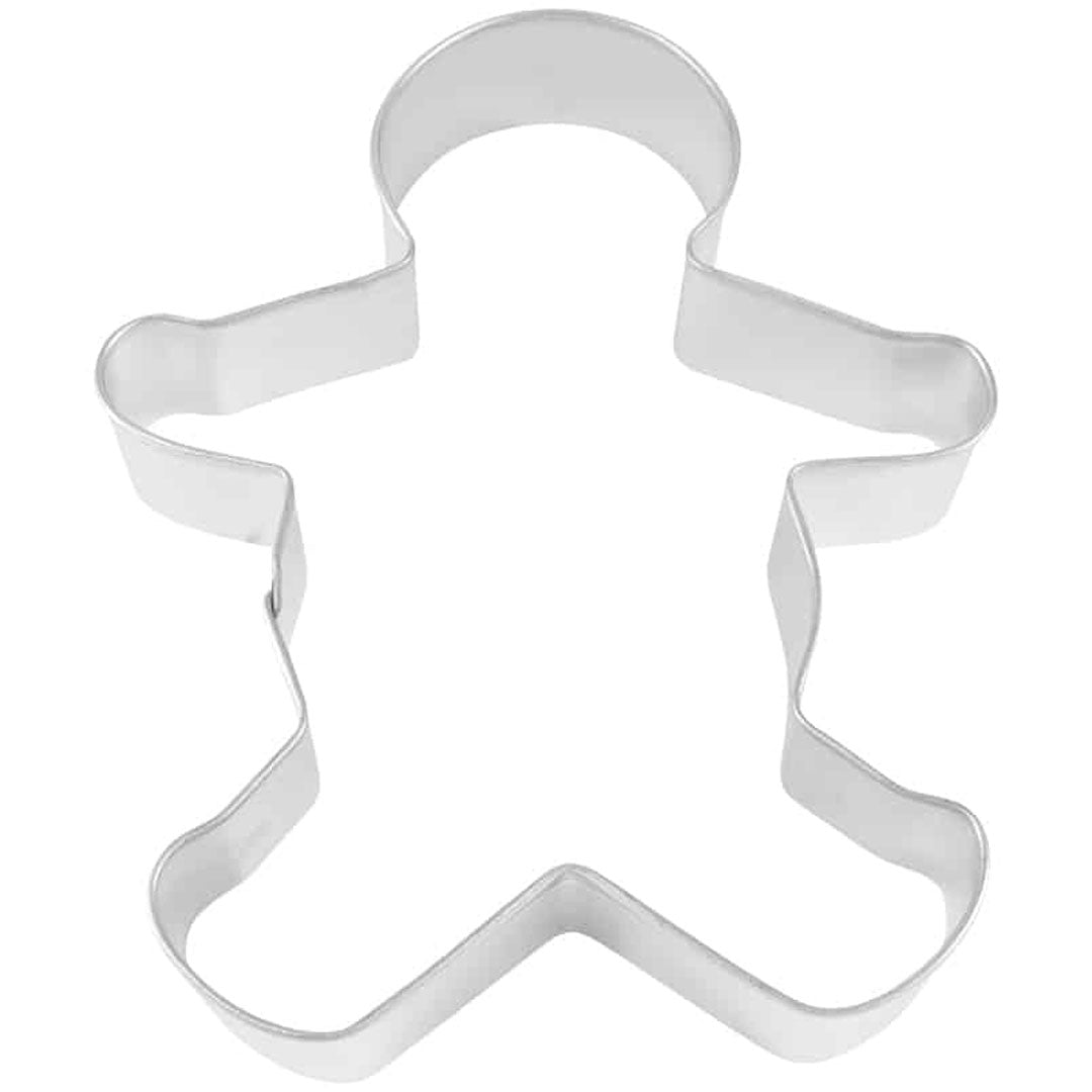 Gingerbread Boy Cookie Cutter 8in Stainless Steel