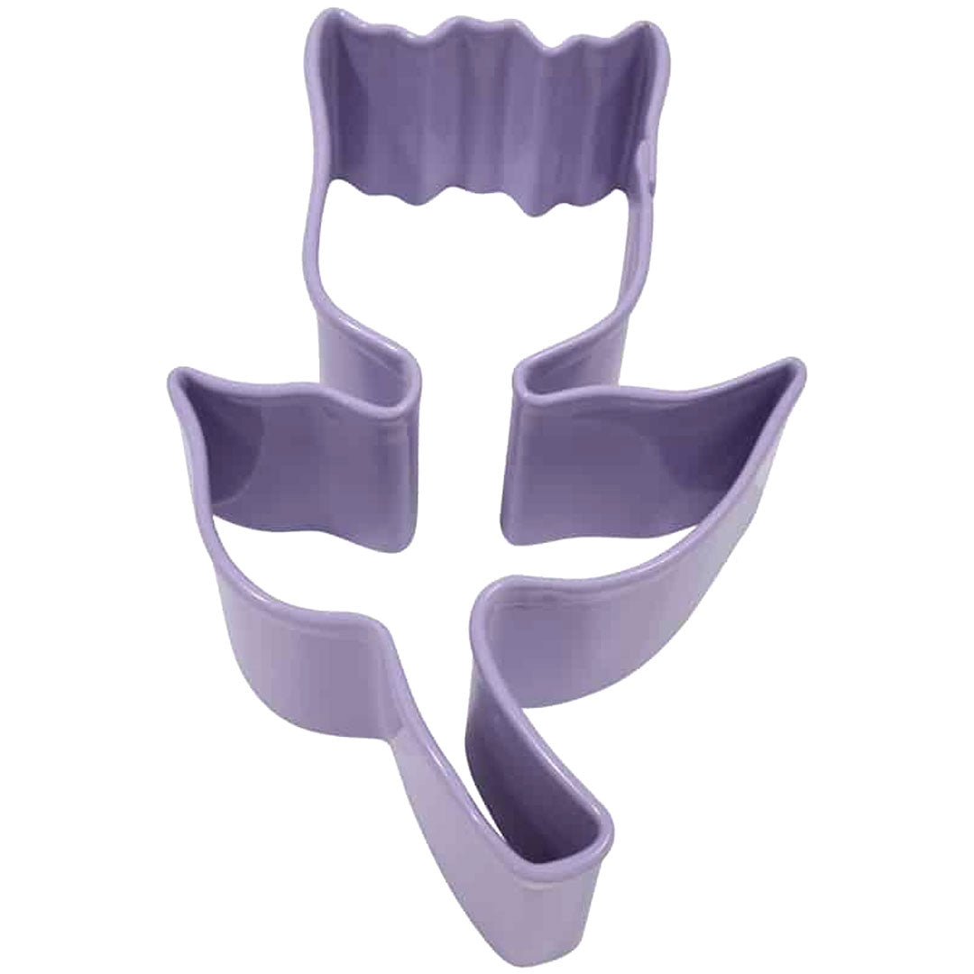 Tulip Cookie Cutter Lavender, 3.25in