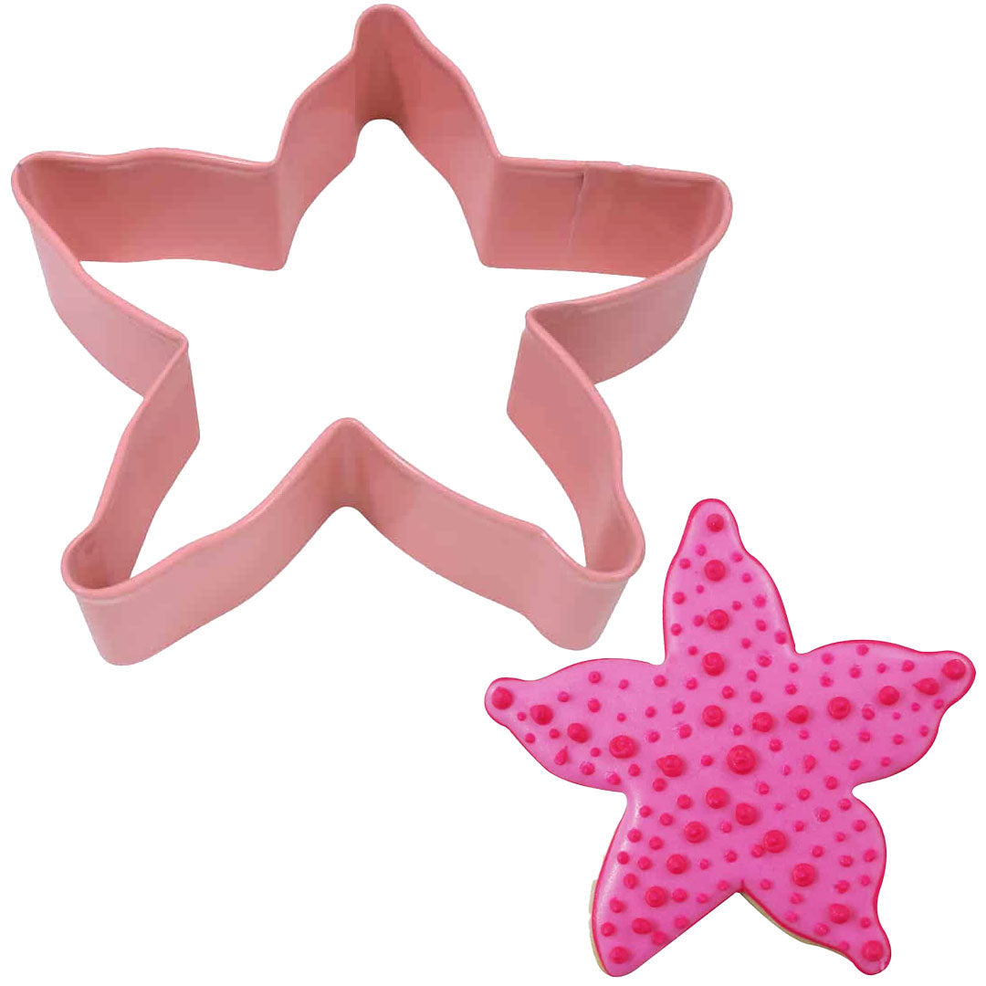 Starfish Cookie Cutter Pink, 4in