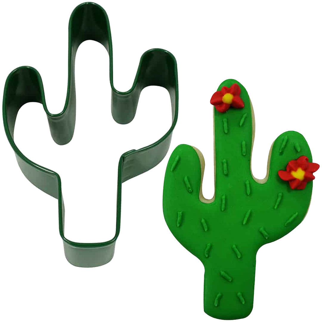 Cactus Cookie Cutter Green, 4in