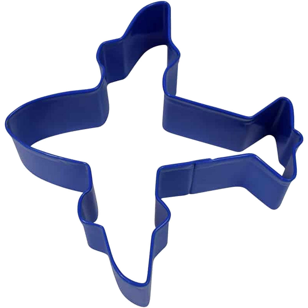 Airplane Cookie Cutter Navy Blue, 4in