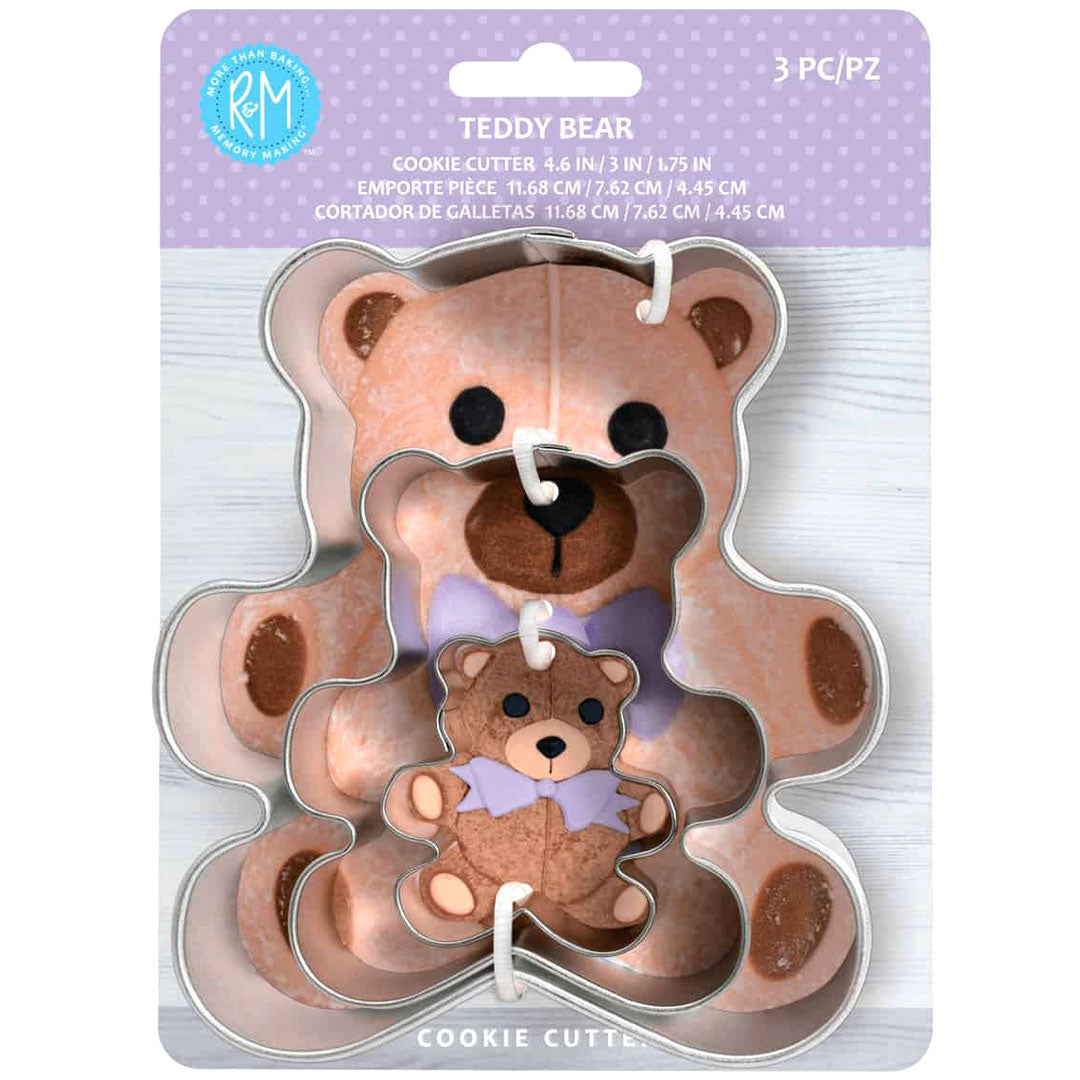 Teddy Bear Cutters Nested 3pc Set